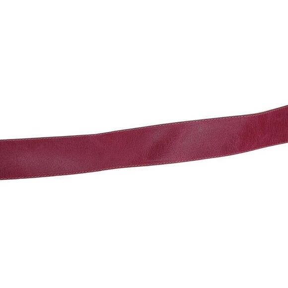 Leatherock Belt Leather 2" Wide Large Square Buckle Crackle Barbie Core Pink L - Picture 6 of 12